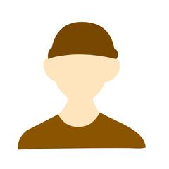 Blank face male avatar