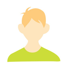 Blank face male avatar
