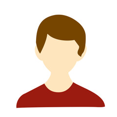 Blank face male avatar