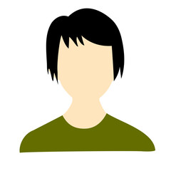 Blank face male avatar