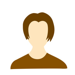 Blank face male avatar
