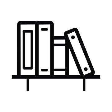 recommend clip art: Library bookcase bookshelf vector icon