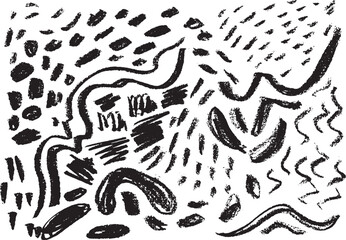 Grunge Chalk Abstract Contemporary Pattern