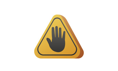 Do not enter warning sign.on white background.Vector Design Illustration.