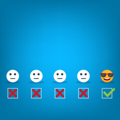 customer services best excellent business rating experience. Satisfaction survey concept.