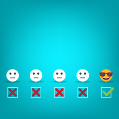 customer services best excellent business rating experience. Satisfaction survey concept.