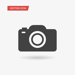 Camera icon. Photography symbol. Camera vector icon for website design, mobile app, and UI. Vector Illustration