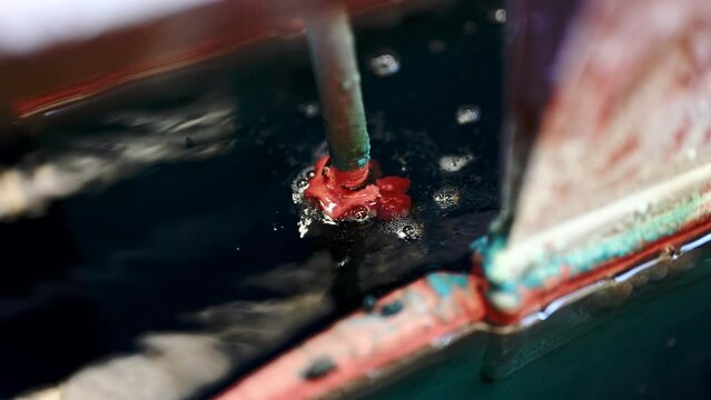 Copper powder deposition process in cuprum sulphate solution