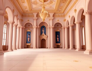 Fototapeta na wymiar interior of a royal palace