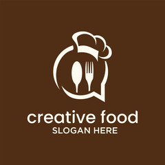 Fast food chef home logo restaurant chef logo design concept Food Restaurant vector