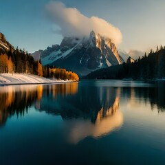 lake in the mountains