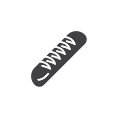 French bread loaf vector icon