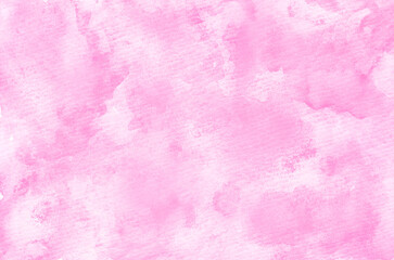 Fototapeta na wymiar 水彩をにじませたザラザラとした質感の紙背景　ピンク色