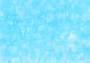 白いグランジを散らした涼しげなシアンブルーのアブストラクト背景