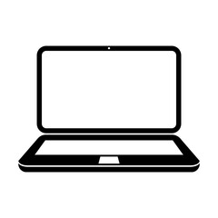 Laptop flat icon vector illustration computer symbol for graphic design, Web site, social media, UI, mobile app