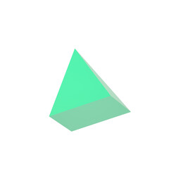 Green pyramid 3d