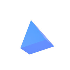 Blue pyramid 3d