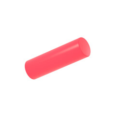 Red cylinder 3d