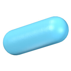 Light blue capsule 3D