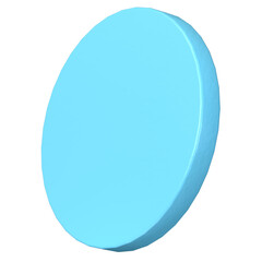 Light blue circle 3D