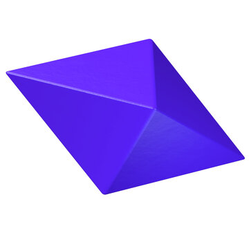 Purple octahedron 3D