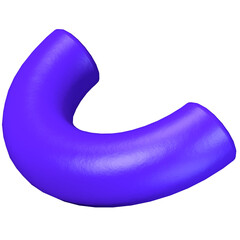 Purple half torus 3D