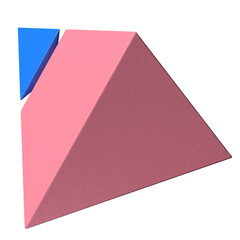 Two-tone pyramid 3D