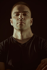 Obraz premium strong calm man