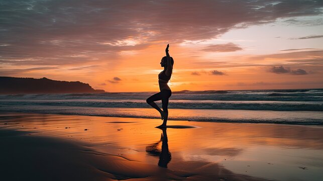 Yoga Beach Images – Browse 113 Stock Photos, Vectors, and Video