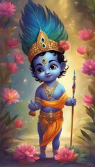 Auspicious day of Janmashtami dawns, may Lord Krishna's love and grace illuminate your life with happiness, peace, and prosperity. Jai Shri Krishna!
