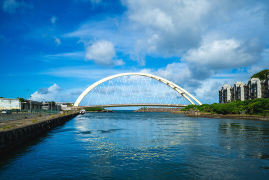 Sheliao Bridge connecting heping island and keelung in Taiwan