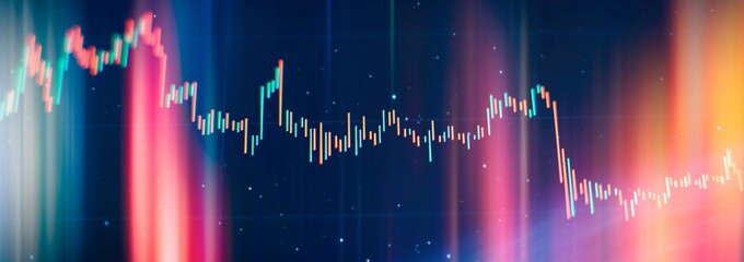 Abstract financial trading graphs on monitor. analysis on the monitor of a computer. Fundamental...