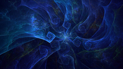 3D rendering abstract colorful fractal light background