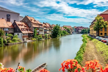 Foto op Canvas Bamberg, klein Venedig mit altem Hafen. © CR-Fotografie 