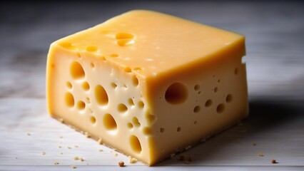 Various types of cheese. Generated with AI