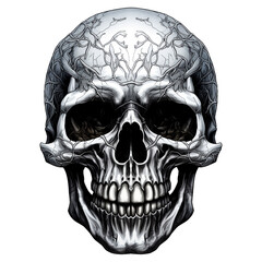 skull on black clipart watercolor clip art water color