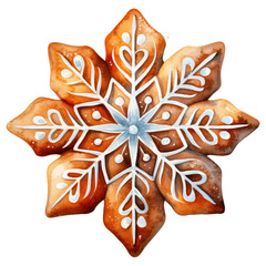 snowflake isolated on white clipart watercolor clip art water color