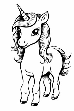 Einhorn zum ausmalen