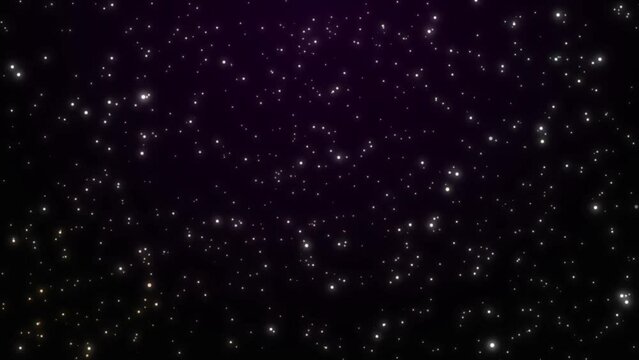 4K animation of circular particles exploding radially (stars in space)