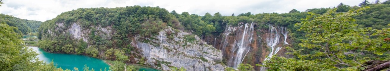 Veliki Slap Waterfall in the Plitvice Lakes National Park (Nacionalni park Plitvička jezera) in...