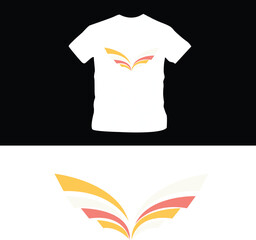 abstract logo t-shirt design editable template