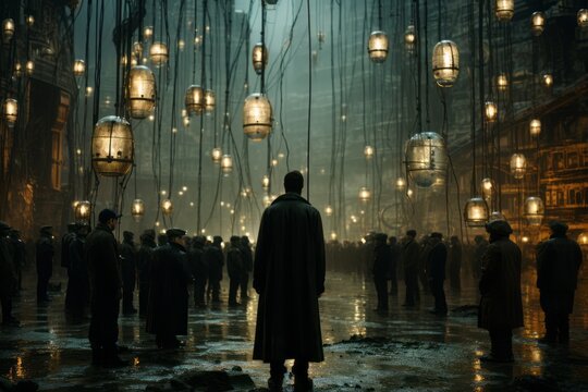 Cyberpunk Dystopian Society, Generative AI