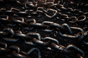 Background from metal chains.
