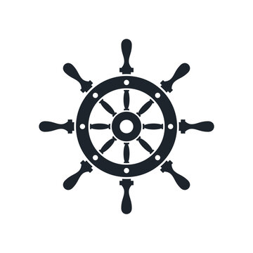 classic ship helm wheel