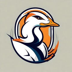 Obraz premium A logo for a business or sports team featuring a bird that is suitable for a t-shirt graphic.