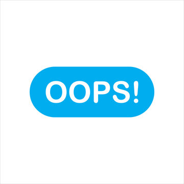 oops icon vector illustration symbol