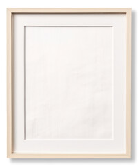 Empty wooden photo frame isolated.