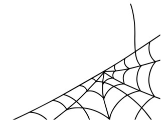 Halloween Spider webs Silhouette Illustration
