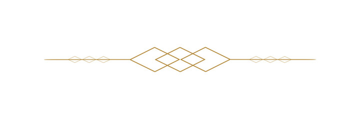 Vintage Gold Chain Border. Can be used as a Text Divider. © Ruparoe 