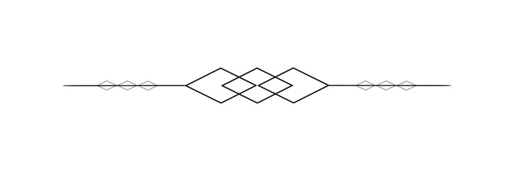 Vintage Black Chain Border. Can be used as a Text Divider.